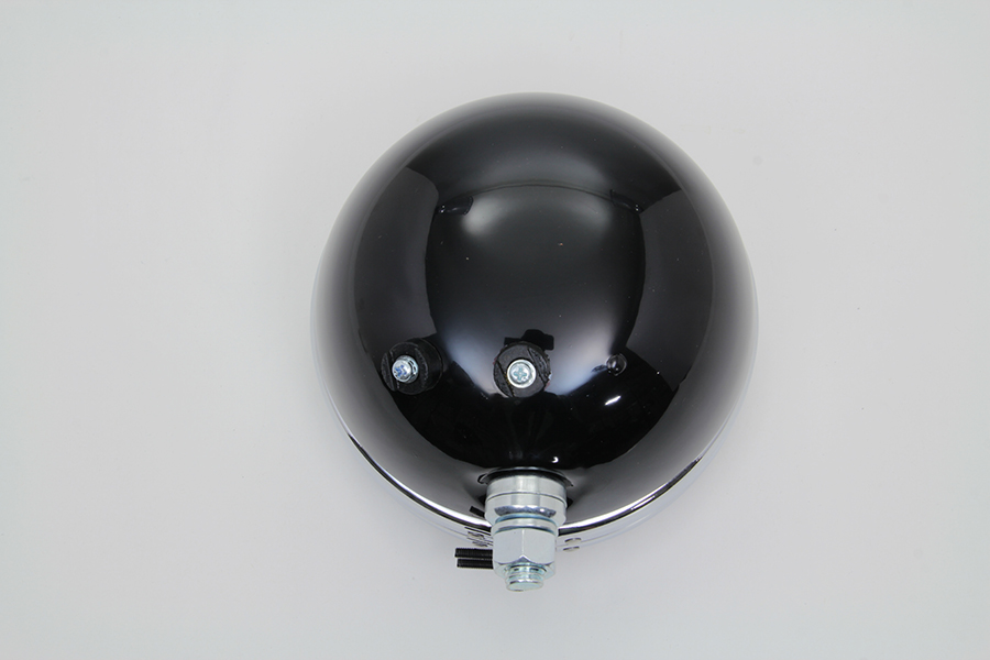 Replica 5-3/4 Round Black Headlamp