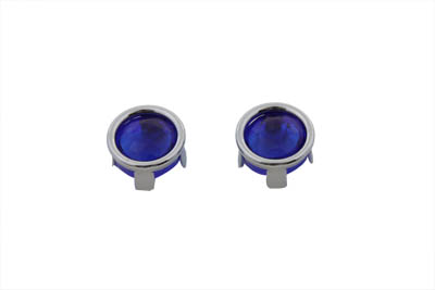 Blue Dots Plastic Lens with Chrome Rim