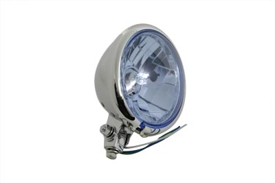 5-3/4 Round Blue Faceted Headlamp Assembly
