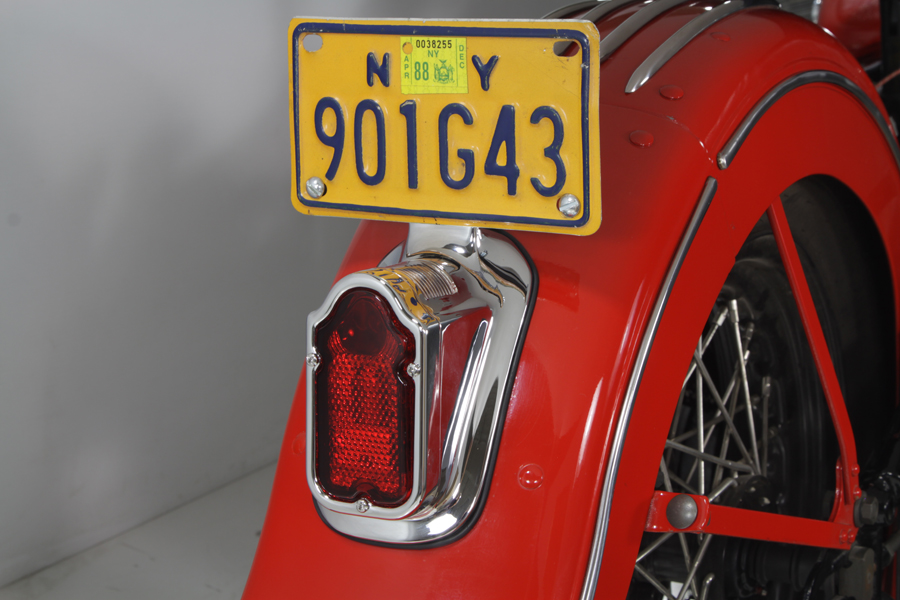 Chrome Tombstone Style Tail Lamp Assembly