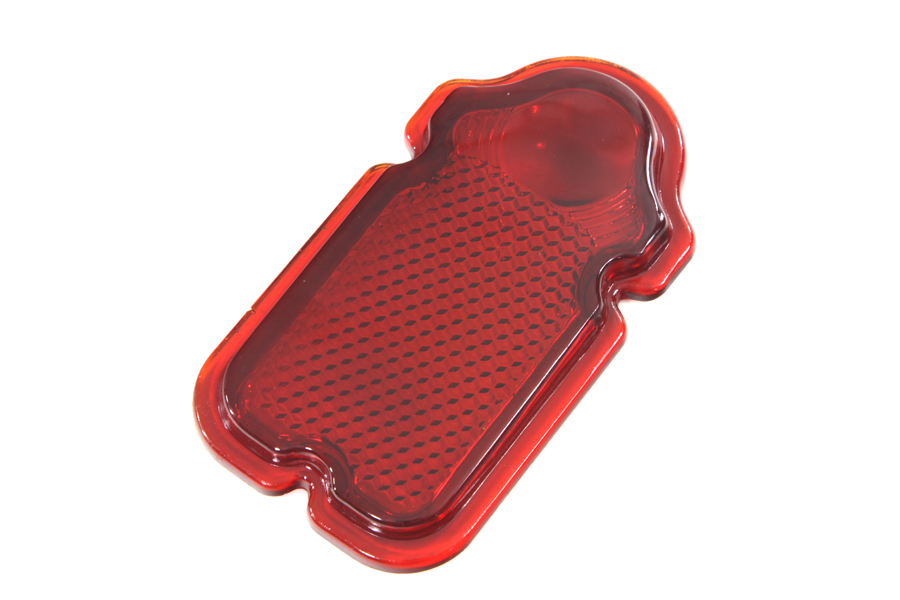 Red Glass Tombstone Tail Lamp Lens