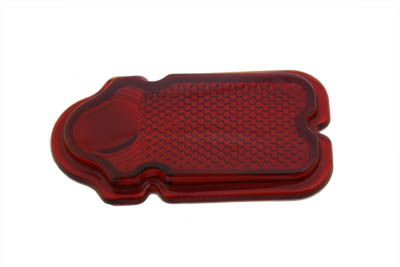 Red Glass Tombstone Tail Lamp Lens
