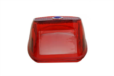 Tail Lamp Lens Red with Blue Dot