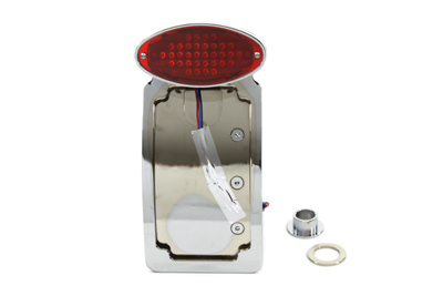 Chrome Tail Lamp Assembly With Oval Lamp