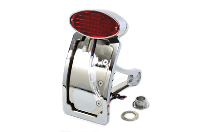 Chrome Tail Lamp Assembly With Oval Lamp