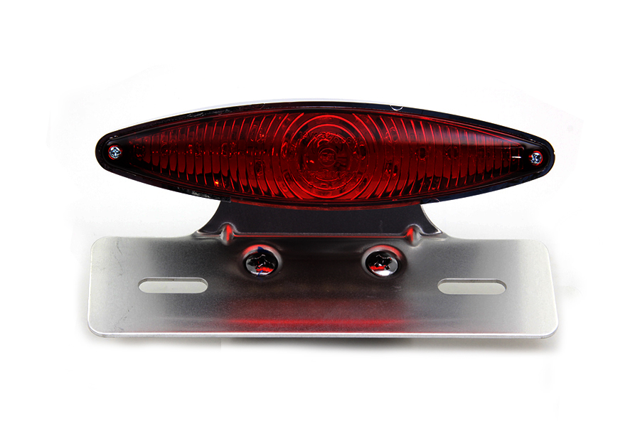 Chrome Snake Eye Fender Mount LED Tail Lamp Kit