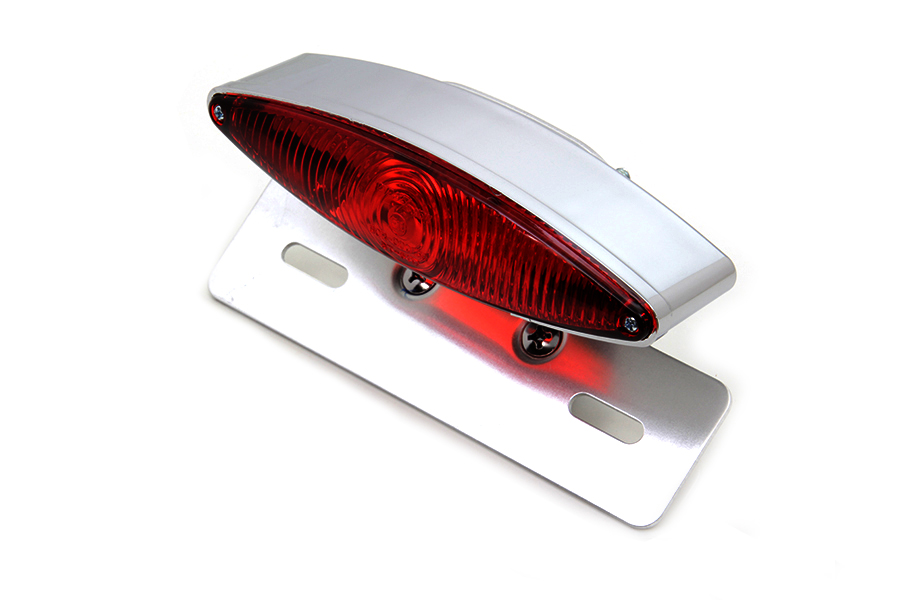 Chrome Snake Eye Fender Mount LED Tail Lamp Kit