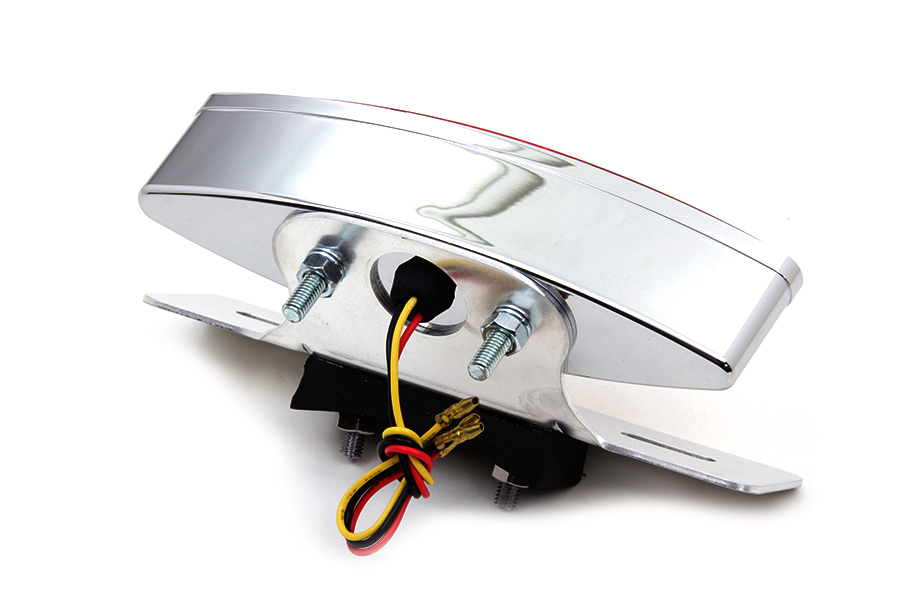 Chrome Snake Eye Fender Mount LED Tail Lamp Kit