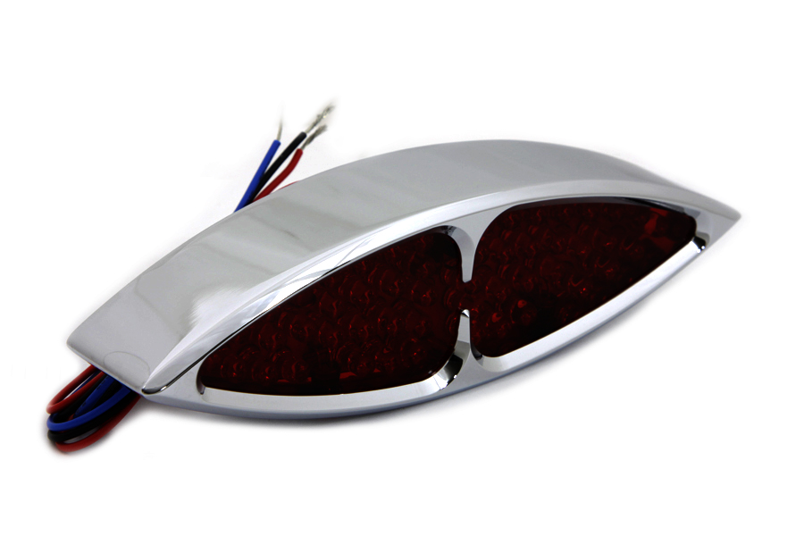 Chrome Kat Eyez LED Tail Lamp for Harley and Custom