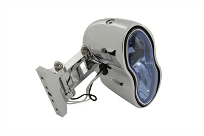 5-3/4 Headlamp Assembly Bi-Focal Style with Blue Lens
