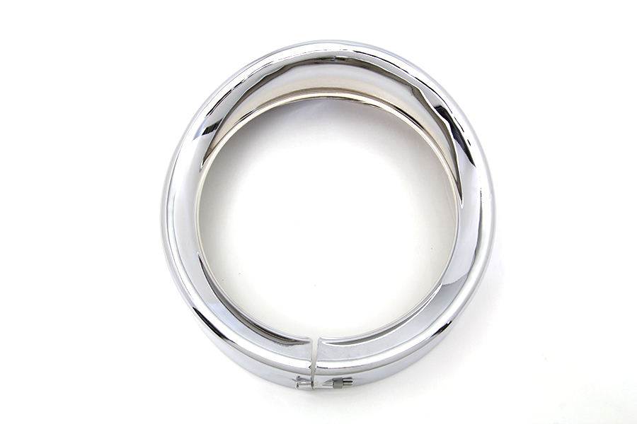 Outer Headlamp Chrome Frenched Trim Ring with Visor