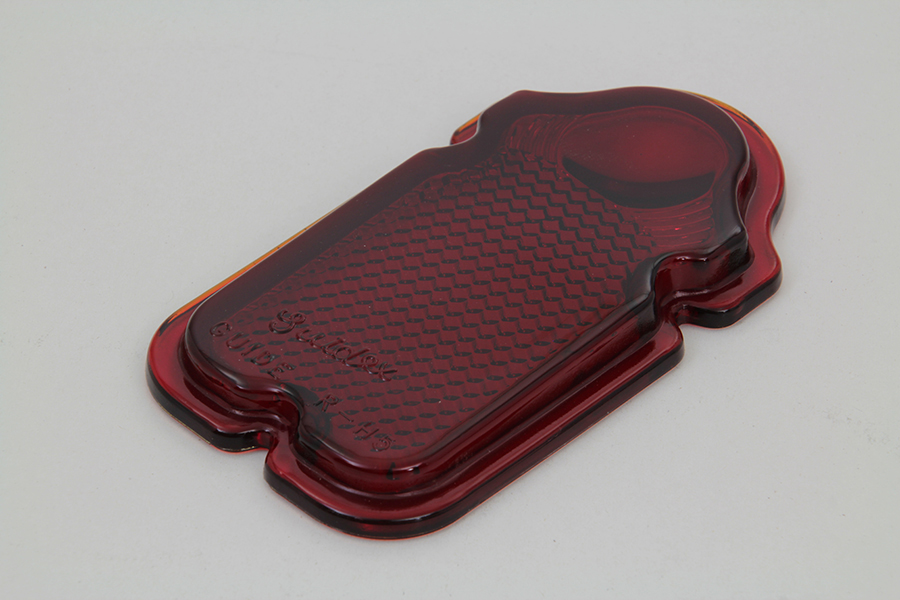 Red Glass Tail Lamp Lens
