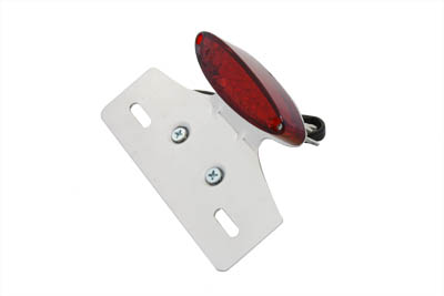 Chrome Mini Cateye Tail Lamp Red Lens