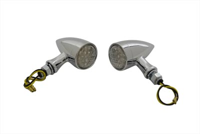 LED Bullet Marker Lamp Set Chrome