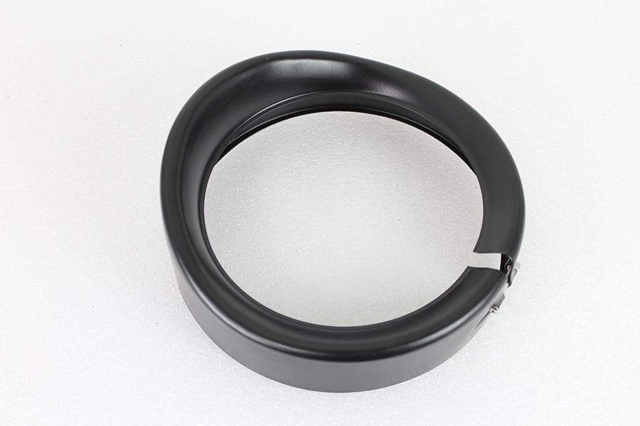 Outer Headlamp Black Frenched Trim Ring with Visor