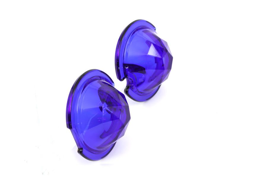 Blue Faceted Tail Lamp Lens Set