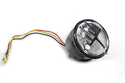 Black Stop LED Tail Lamp Round Style