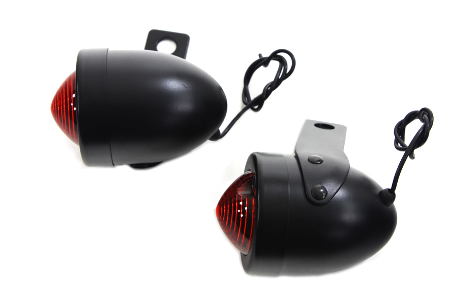Black Replica Red Bullet Marker Lamp Set