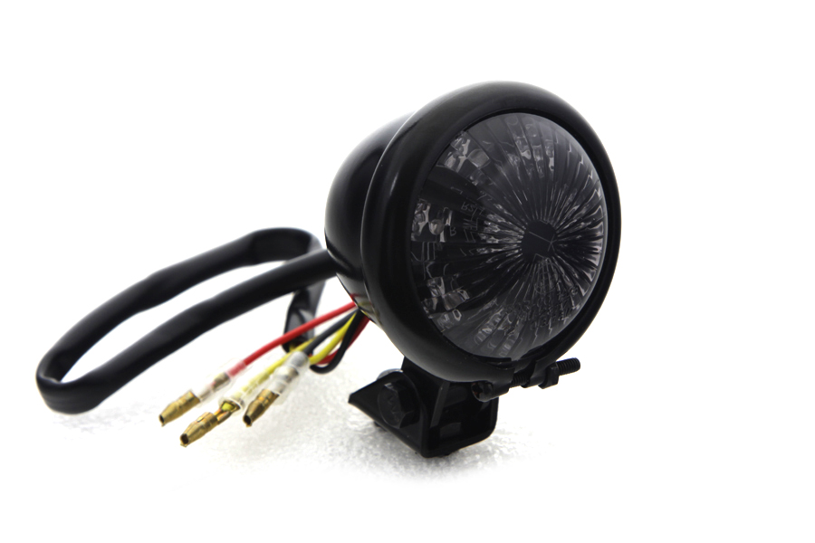 Round LED Tail Lamp with Smoked Lens