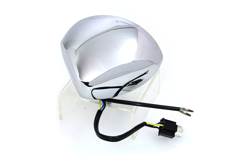 Chrome Oval Style Headlamp