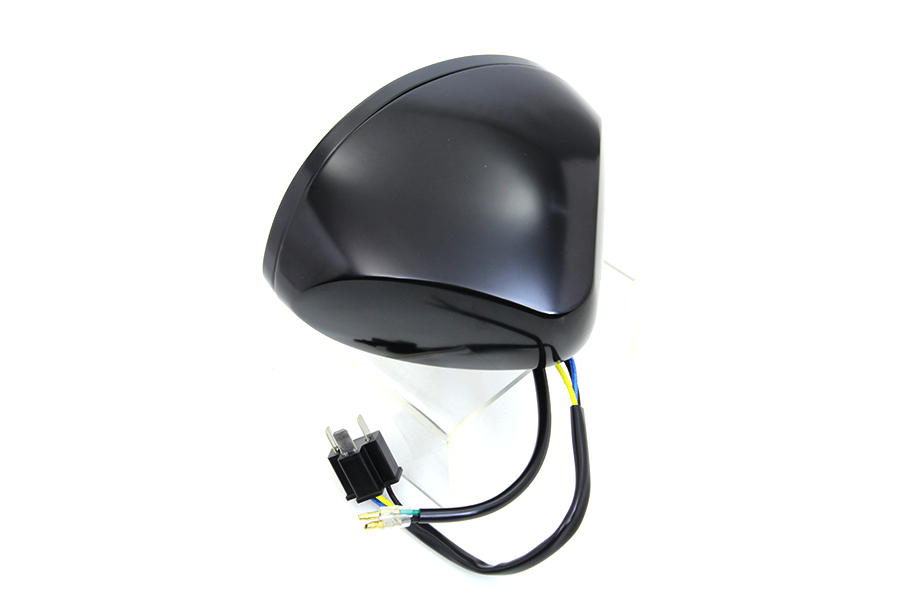 Black Oval Style Headlamp