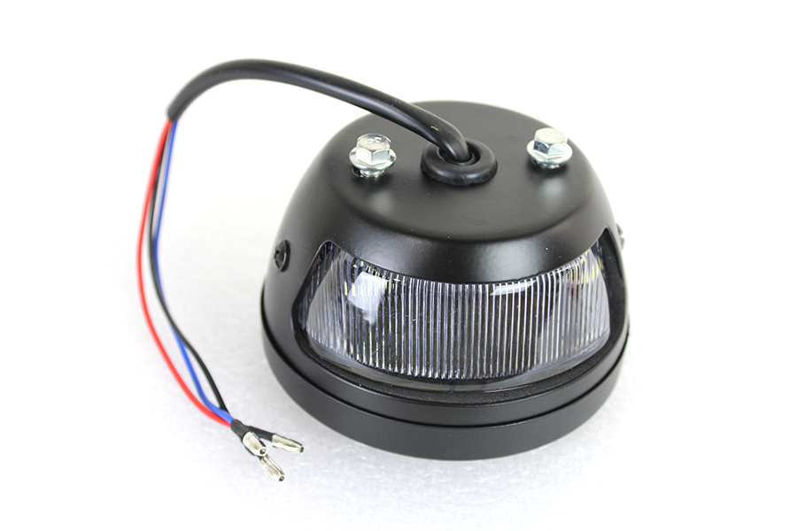 Round LED Tail Lamp Black