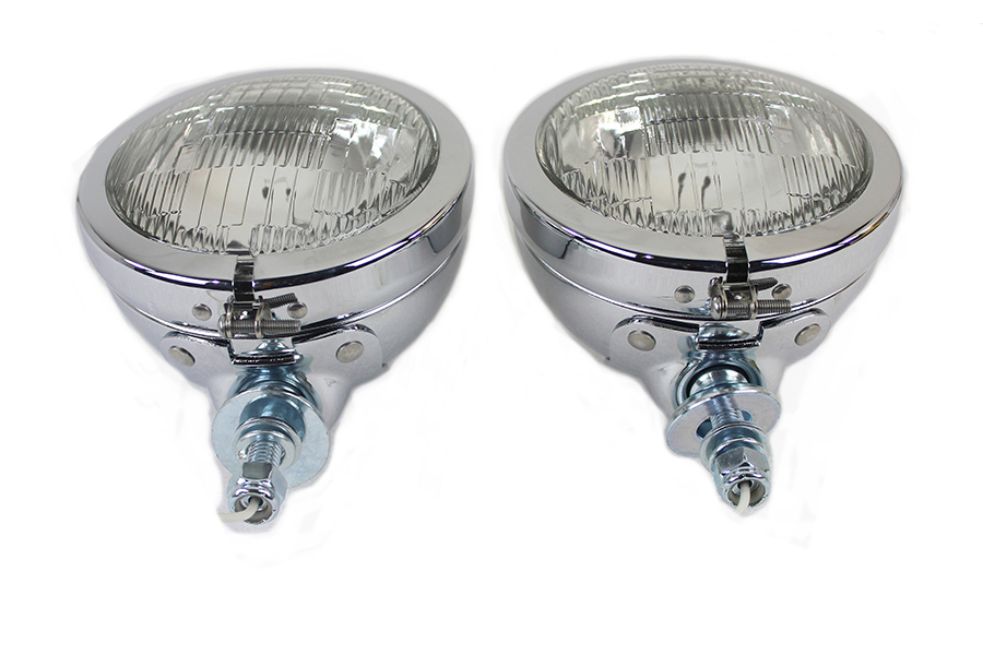 4-1/2 Fluted Spotlamp Set with 12 Volt Bulb