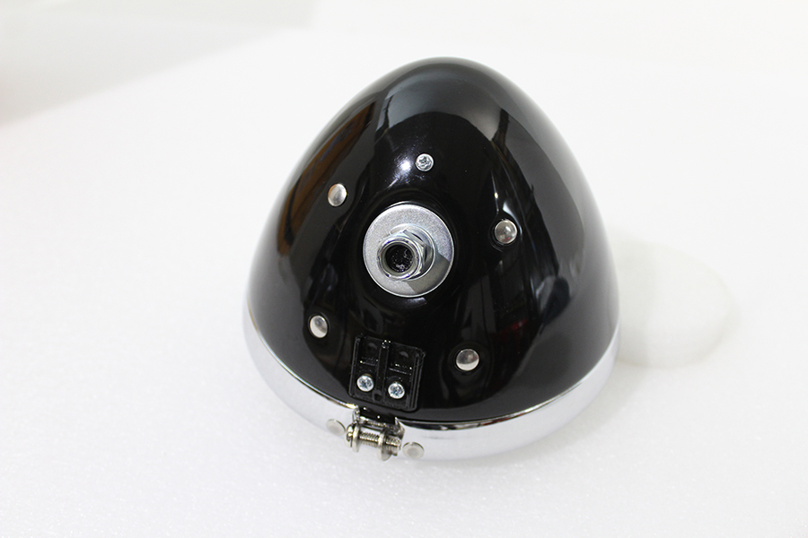 6-1/2 Spring Fork H-4/LED Headlamp Unit Black
