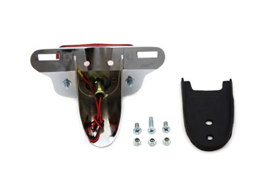 Chrome Sport Tail Lamp Assembly Large Lucas Style