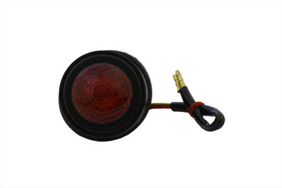 Black Tear Drop LED Tail Lamp with Red Lens