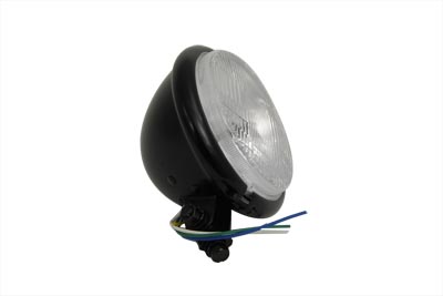 5-3/4 Black Round Headlamp