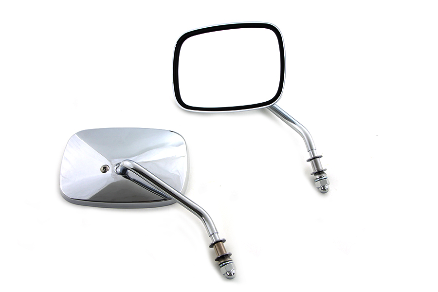 Replica Swivel Mirror Set with Short Stem Chrome