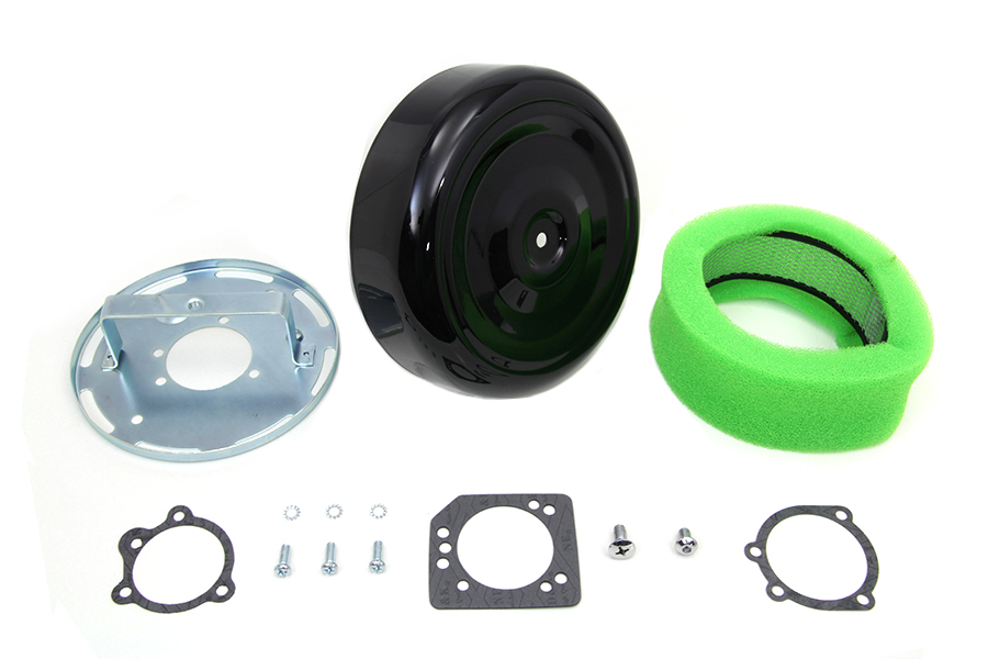 Wyatt Gatling 8 Round Air Cleaner Kit with Black Cover