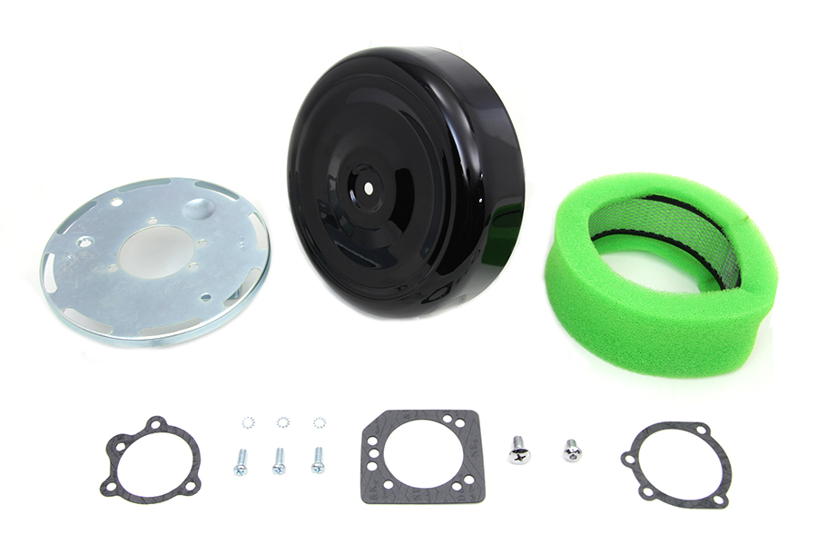 Wyatt Gatling 8 Round Air Cleaner Kit with Black Cover