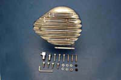 Chrome Finned Tear Drop Air Cleaner Assembly