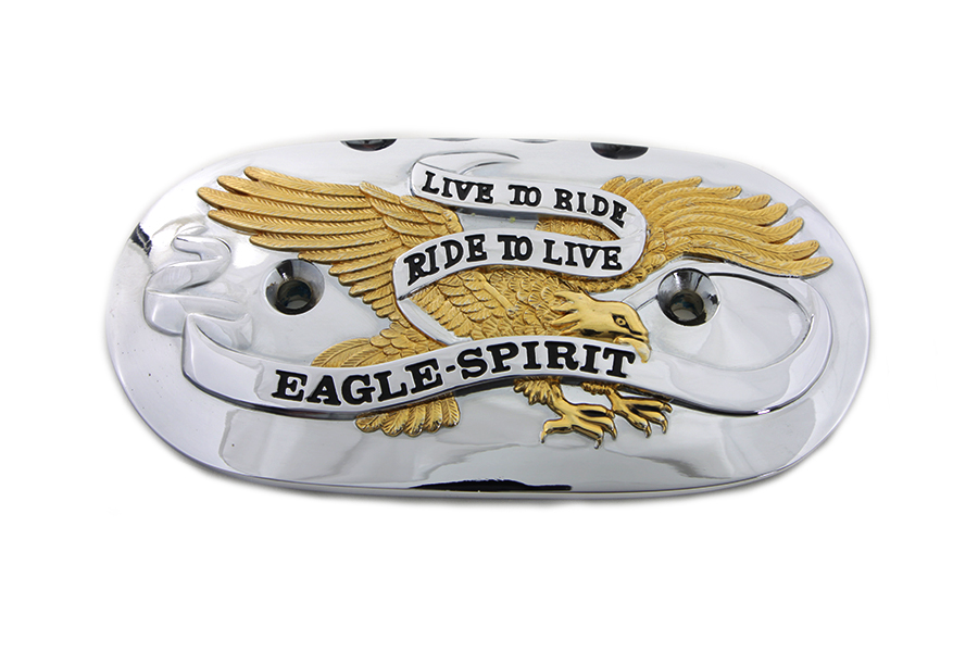 Eagle Spirit Oval Air Cleaner Insert w/ Gold Inlay 1990-UP FX-FL