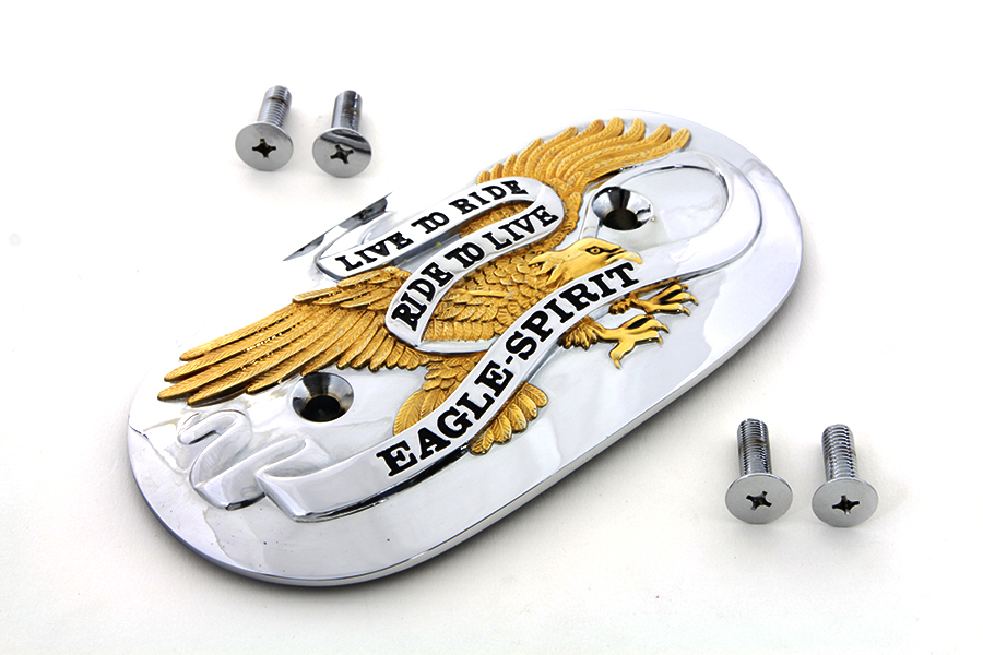 Eagle Spirit Oval Air Cleaner Insert w/ Gold Inlay 1990-UP FX-FL