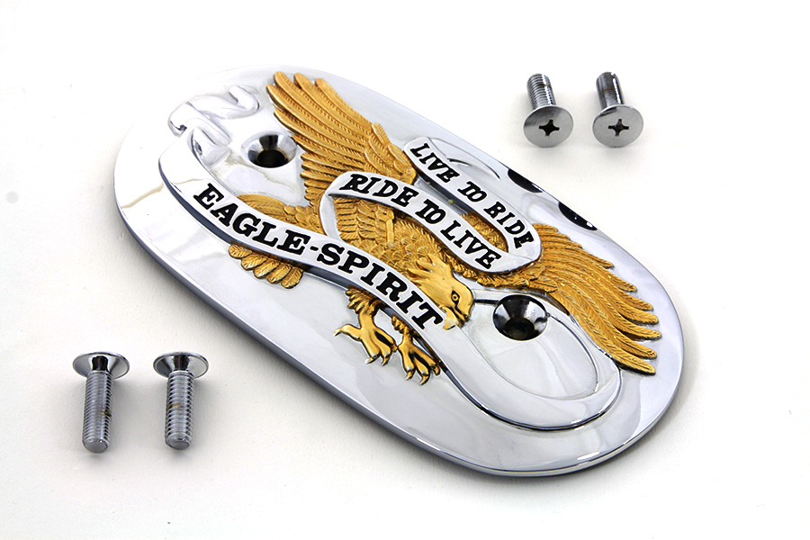 Eagle Spirit Oval Air Cleaner Insert w/ Gold Inlay 1990-UP FX-FL
