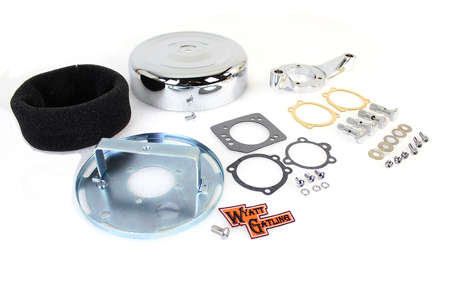 8 Round Air Cleaner Assembly Chrome