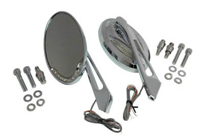 Chrome Billet Mirror Set