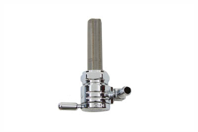 Chrome Sifton Ball Petcock with Backward Outlet and Nut