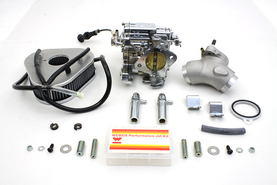 Billet Weber 88 in. Carburetor Kit for 1999-UP FLST-FXD-FXST