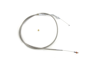 Braided Stainless Steel Idle Cable w/ 37" Casing for Mikuni HS42