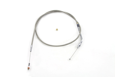 Braided Stainless Steel Idle Cable w/ 37" Casing for Mikuni HS42