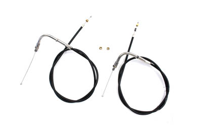 34.92 Black Throttle and Idle Cable Set