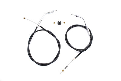 Black Throttle and Idle Cable Set with 36.81 Casing