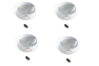 Socket Bolt Cover Set Chrome 3/8"