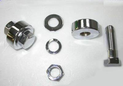 Motor Mount Spacer Kit Chrome 1/2" for Offset Motors