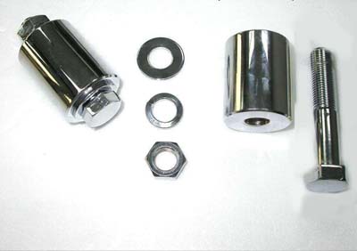 Motor Mount Spacer Kit Chrome 1-3/4" for Offset Motors