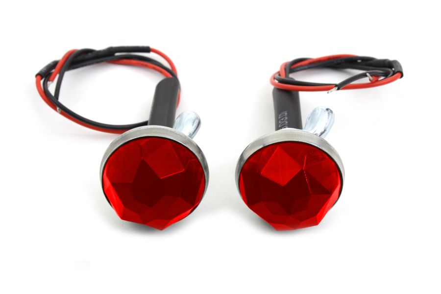 Red LED Reflector Set
